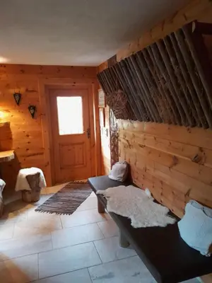 Ein Bett oder Betten in einem Zimmer der Unterkunft Wildauhof - Bauernhaus