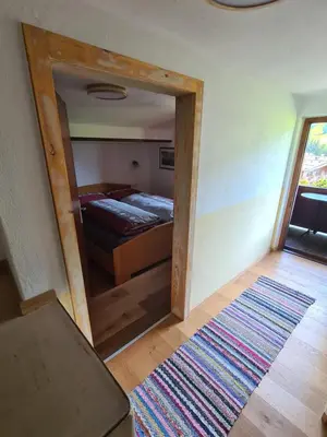 Ein Bett oder Betten in einem Zimmer der Unterkunft Im Riederhof