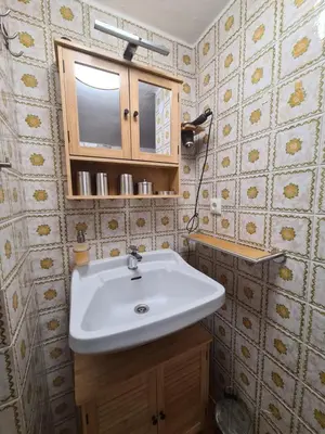 Ein Badezimmer in der Unterkunft Im Riederhof