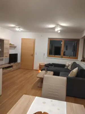 Ein Sitzbereich in der Unterkunft Ferienwohnung Oberkreut
