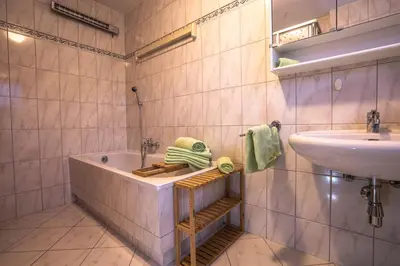 Ein Badezimmer in der Unterkunft Chalet Obenland Kitzbühler Alpen