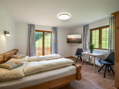 Ein Bett oder Betten in einem Zimmer der Unterkunft Landhaus Geig