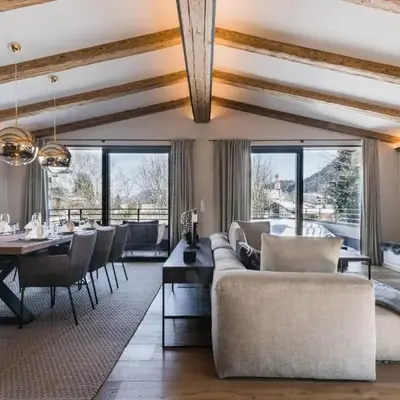 Genießen Sie Bergblick & Sauna im modernen Chalet