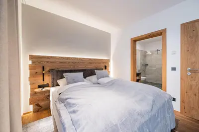 Ein Bett oder Betten in einem Zimmer der Unterkunft Modern Apartment with Panoramic View