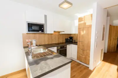 Küche/Küchenzeile in der Unterkunft Apartment am Sonnenhang - Top 2