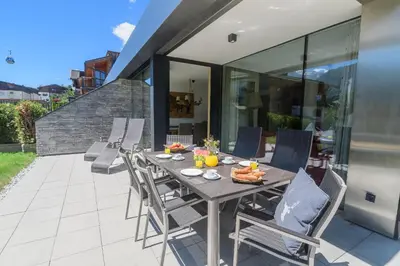Ein Sitzbereich in der Unterkunft Apartment am Sonnenhang - Top 2