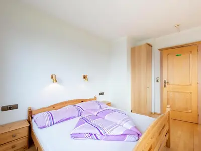 Ein Bett oder Betten in einem Zimmer der Unterkunft Welcoming apartment in Stummerberg with terrace